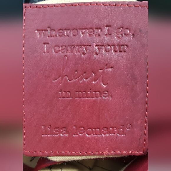 Lisa Leonard ruby red hobo Your heart is mine. Shoulder purse NWT - Picture 7 of 10